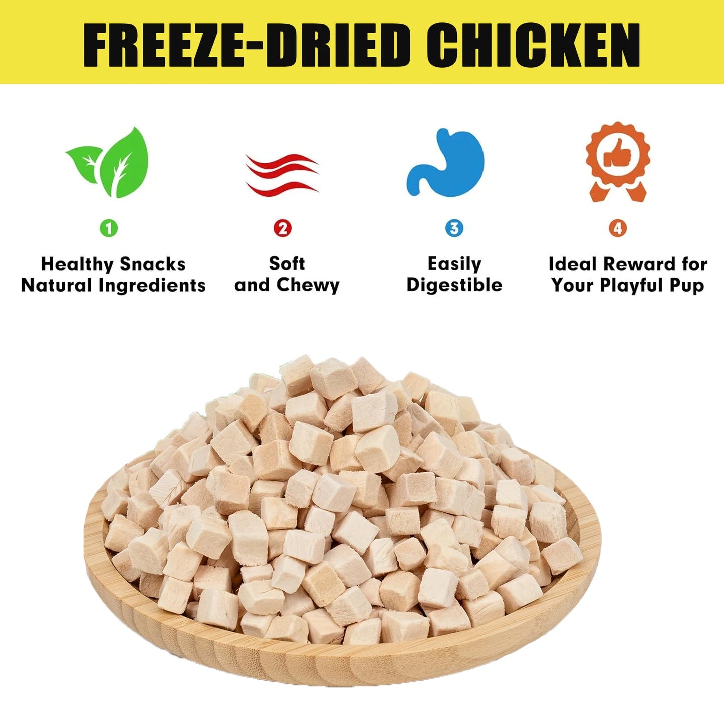 Freeze-Dried Chicken for Dogs & Cats High-Protein Pet Snacks