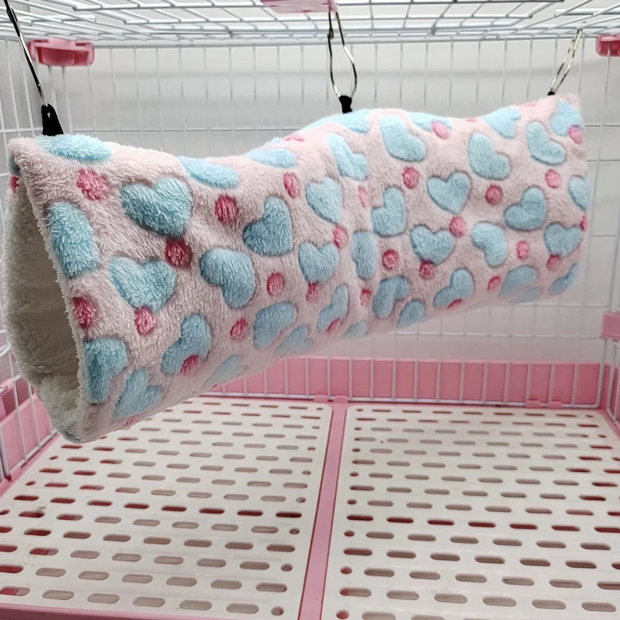 Pet channel hamster mouse sugar glider mink guinea pig guinea pig ultra-soft plush tunnel nest