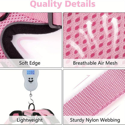 Adjustable Leash Non-Slip Cat Leash Vest Pet Chest Carrier