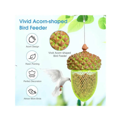 Outdoor Hanging Bird Feeder Food Dispenser for Garden & Yard