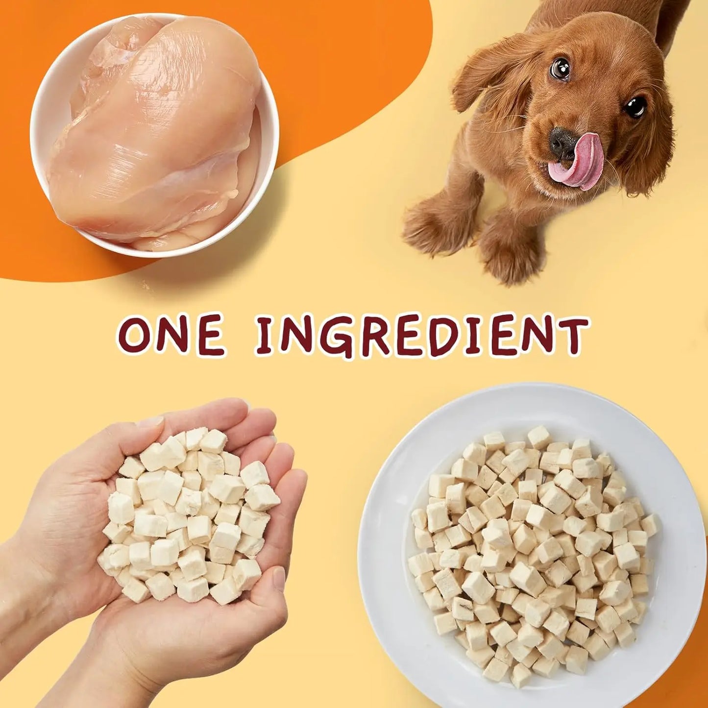 Freeze-Dried Chicken for Dogs & Cats High-Protein Pet Snacks