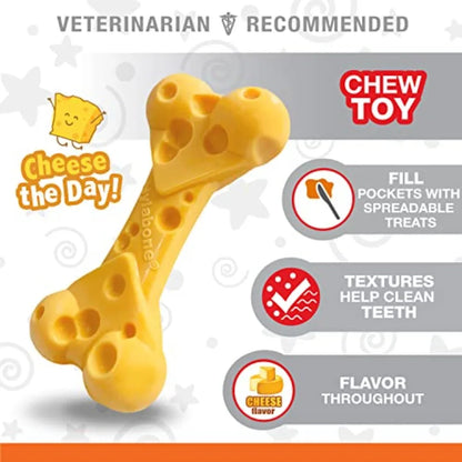 Cheese Bone Durable and Flavorful Designed for Aggressive Chewers Ideal for MediumSized Dogs