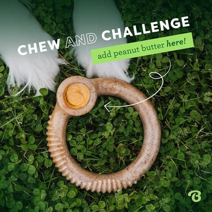 Durable Ring Designed for Aggressive Chewers with Real Bacon Flavor