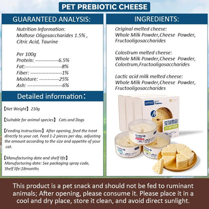 Pet Freeze-dried Food High Calcium Cheese Rich in Nutrients Cat Dog Snacks Aid Digestion Supplements
