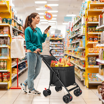 Multifunctional Cart Folding Portable Durable Lightweight Market Purchase Pet Stroller