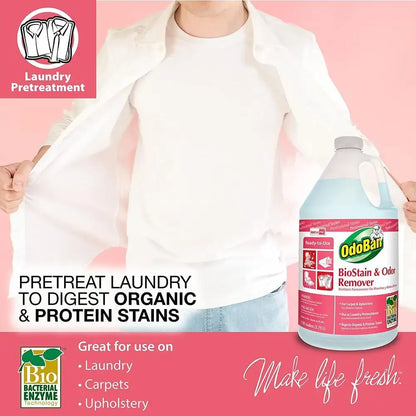Stain & Odor Remover Carpet & Fabric Cleaner Protein Stain Digestor Non-Toxic Laundry