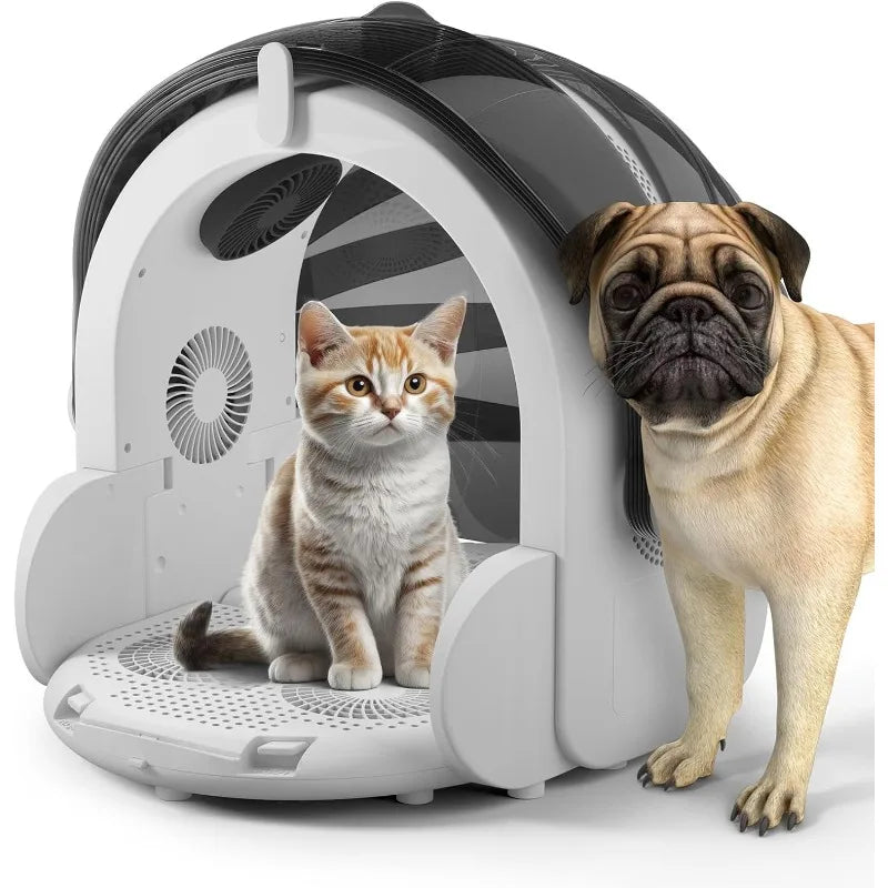 Automatic Hair Dryer Box For Cats And Small Dogs, Foldable And Large Capacity