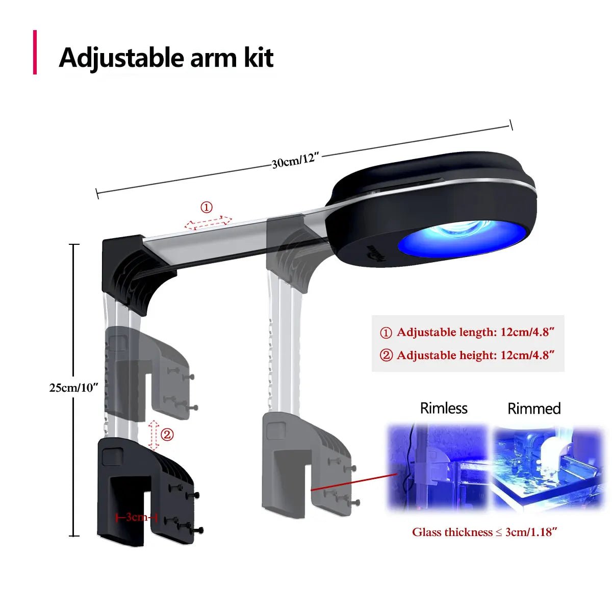 PopBloom-Nano WiFi Led Marine Aquarium Full Spectrum for Saltwater