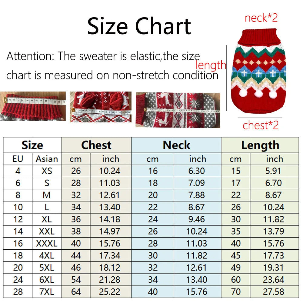 Pet Dog Sweater Winter for Small Medium Dogs Knitted Puppy Cat Chihuahua French Bulldogs Yorkie