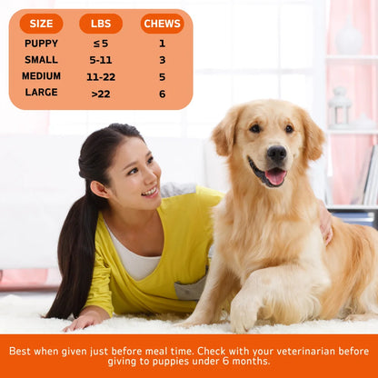 360 Chews - 3 Pack Tender Touch Calming Natural Dog Anxiety  for Everyday Stress