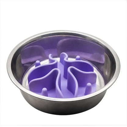 Strong Silicone Products Insert Cup Medium Large Bowl Slow Pet Spiral Dogs Suction Feeder