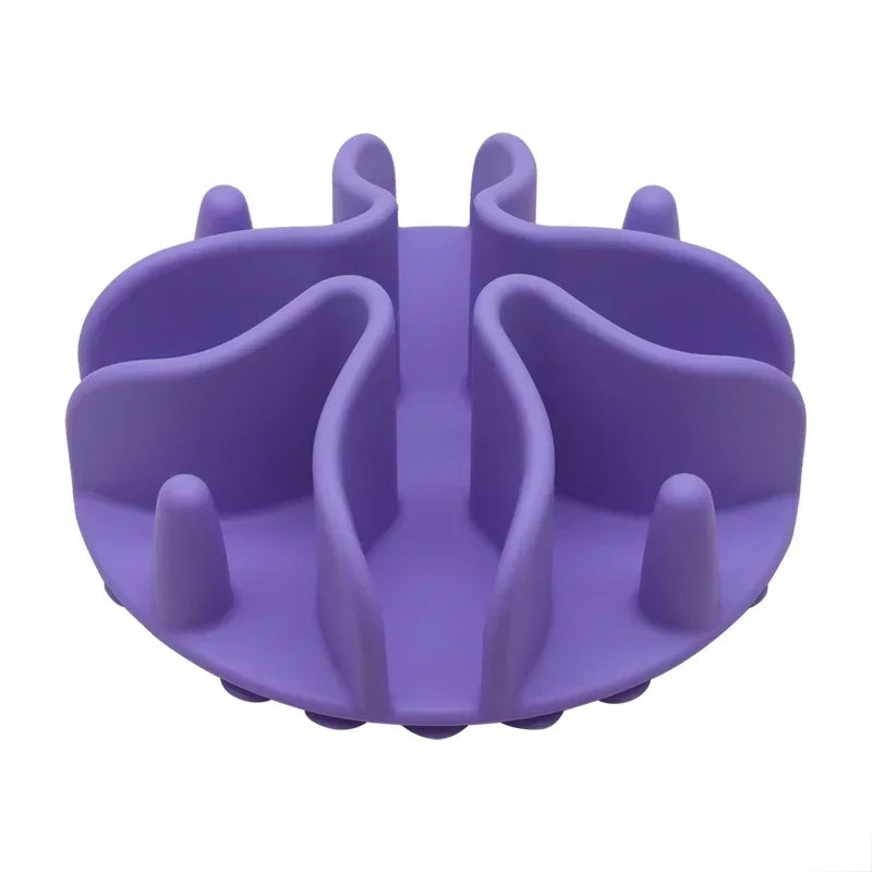 Strong Silicone Products Insert Cup Medium Large Bowl Slow Pet Spiral Dogs Suction Feeder
