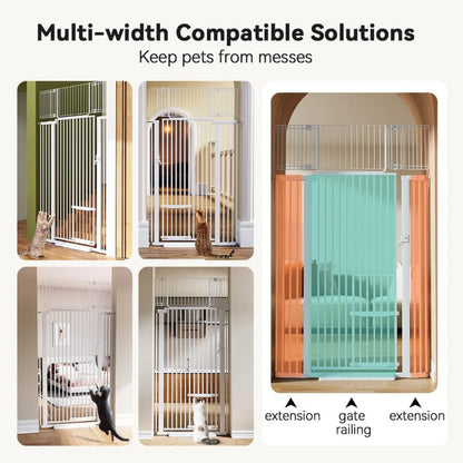 Extra Tall Pet Gate for Cats, Extra Wide Adjustable
