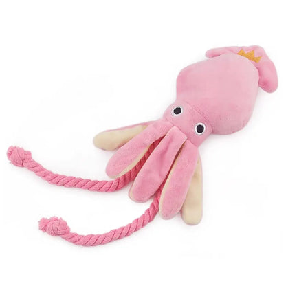 Pet Octopus Plush Rope Toy Is Bite-resistant, Fun and Interactive