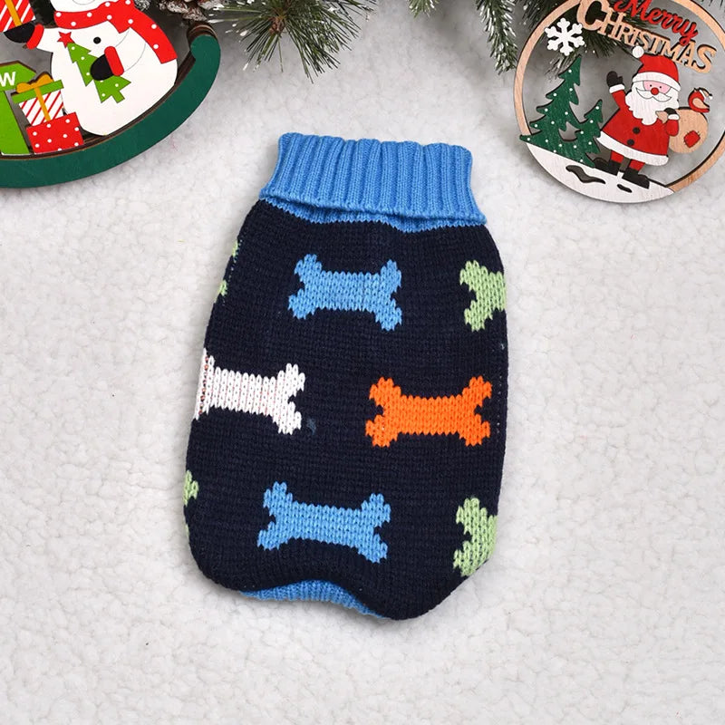 Pet Dog Sweater Winter for Small Medium Dogs Knitted Puppy Cat Chihuahua French Bulldogs Yorkie