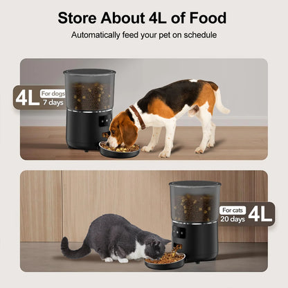 NPET Automatic Feeder Meals Portions Suitable for Cats Dogs