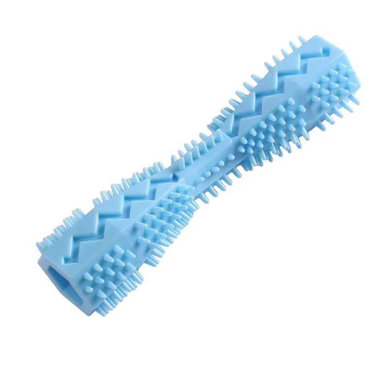 Durable Dog Chew Toy Stick Soft Rubber Tooth Cleaning Point Massage Toothpaste Pet Toothbrush Molar Pet Supplies