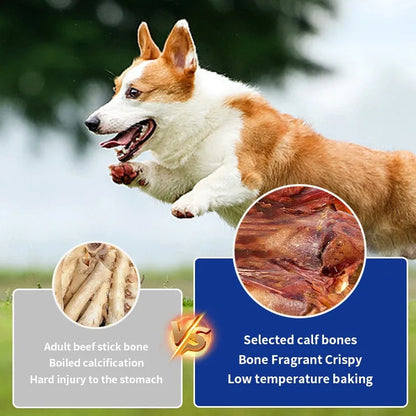 Pet Dog Snacks Crispy Beef Stick Bone Large Size Grinding Teeth Snacks Flavorful Bone
