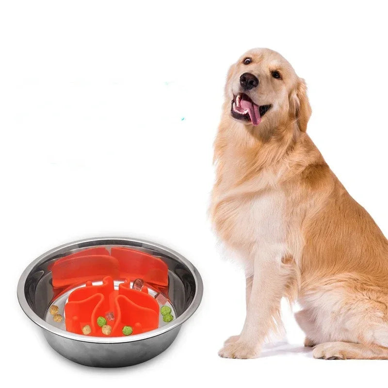 Strong Silicone Products Insert Cup Medium Large Bowl Slow Pet Spiral Dogs Suction Feeder