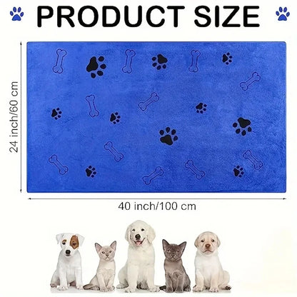 Soft Microfiber Quick Dry, Absorbent Pet Bath & Grooming  Drying Towels