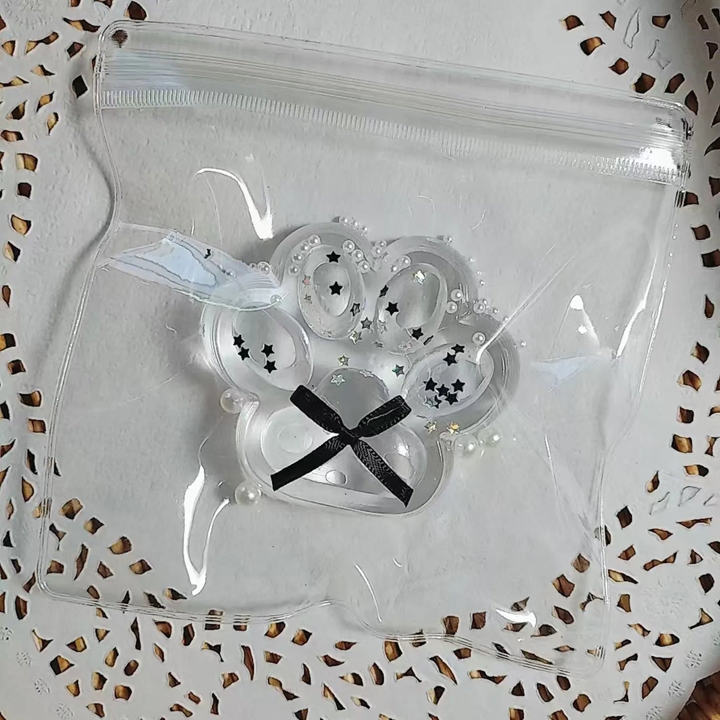 Cat Squeeze Toys Kids Adult Soft Pinch Pop Fidget Toys Cute Transparent Large Cat Paw