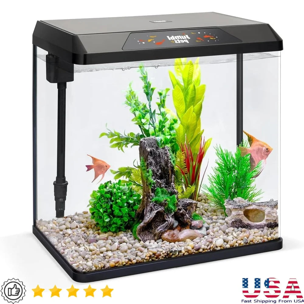 Glass Aquarium Starter Set  Freshwater