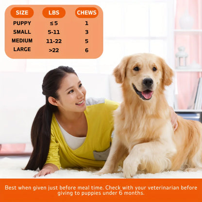 360 Chews - 3 Pack Tender Touch Multivitamin Supplement, Digestive Enzymes, Grain Free Dog