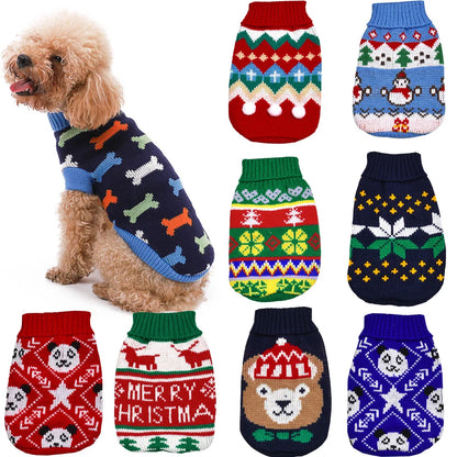 Pet Dog Sweater Winter for Small Medium Dogs Knitted Puppy Cat Chihuahua French Bulldogs Yorkie