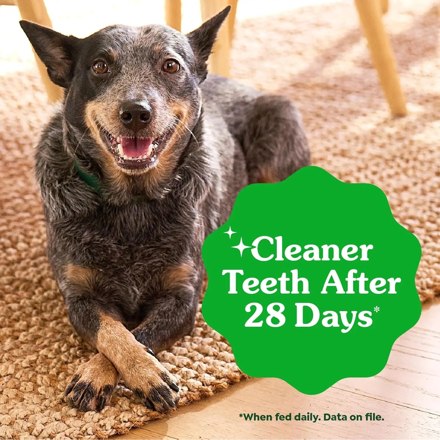 Veterinarian-Recommended Natural Dental Dog Treats Teenie Size, Original Flavor