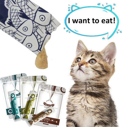 Wet Food Snacks Cod Tuna Beef Pet Food Supplement Protein DHA Cat Sauce Make Hair Beautiful