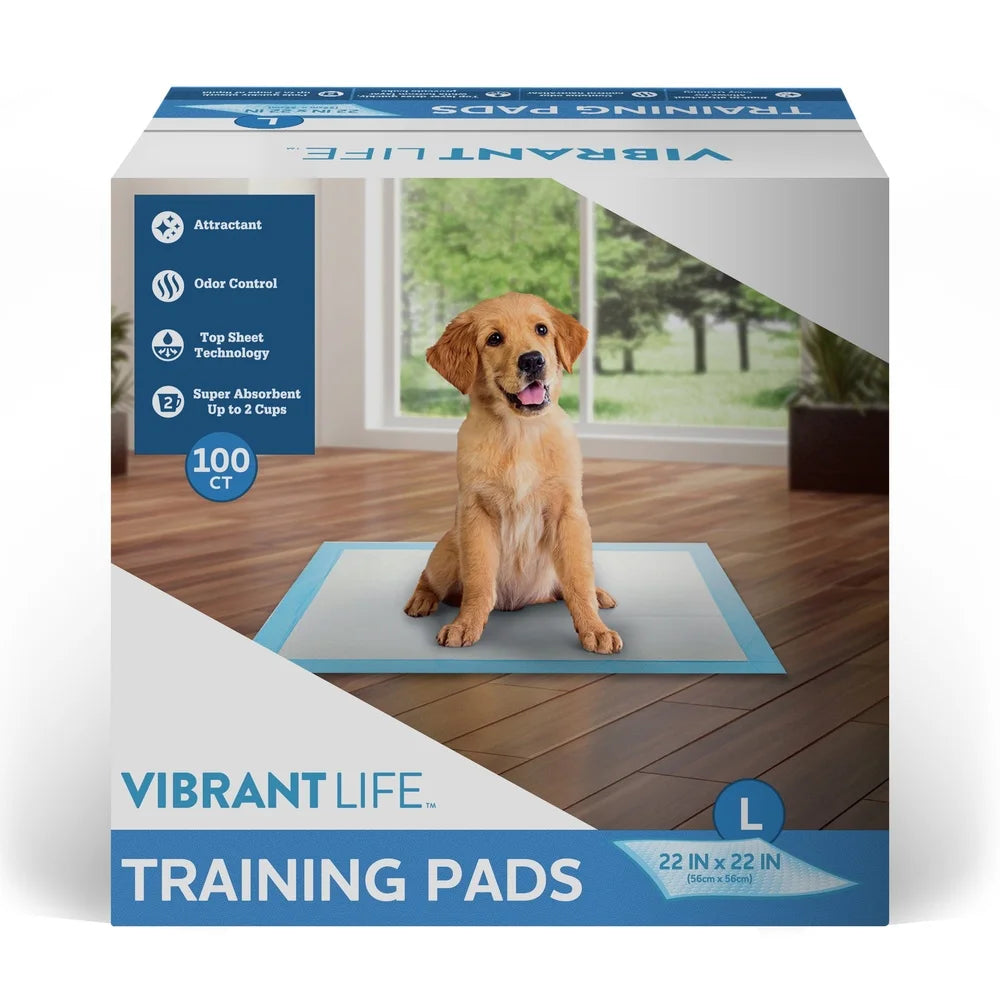 Large Puppy Training Pads Super Absorbent Odor Control Disposable with Attractant Top Sheet