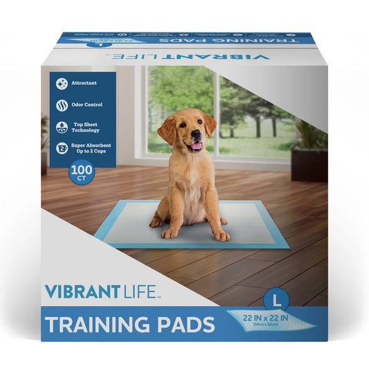 Large Puppy Training Pads Super Absorbent Odor Control Disposable with Attractant Top Sheet