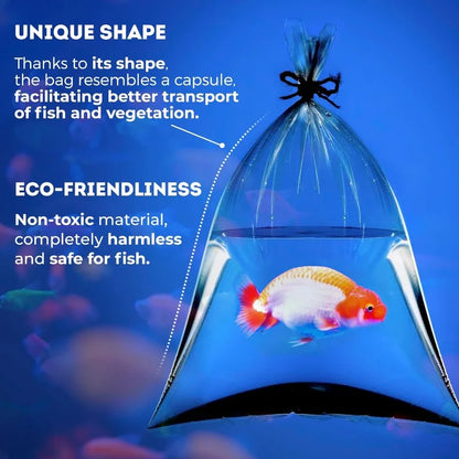 APQ Clear Plastic Fish Bags Polyethylene