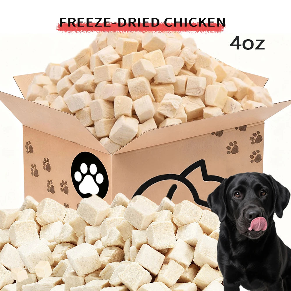 Freeze-Dried Chicken Treats for Dogs & Cats High-Protein Pet Snacks