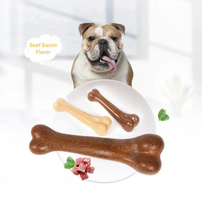 Dog Bone Chews Toys Nearly Indestructible Natural Non-Toxic Anti-bite Puppy Toys