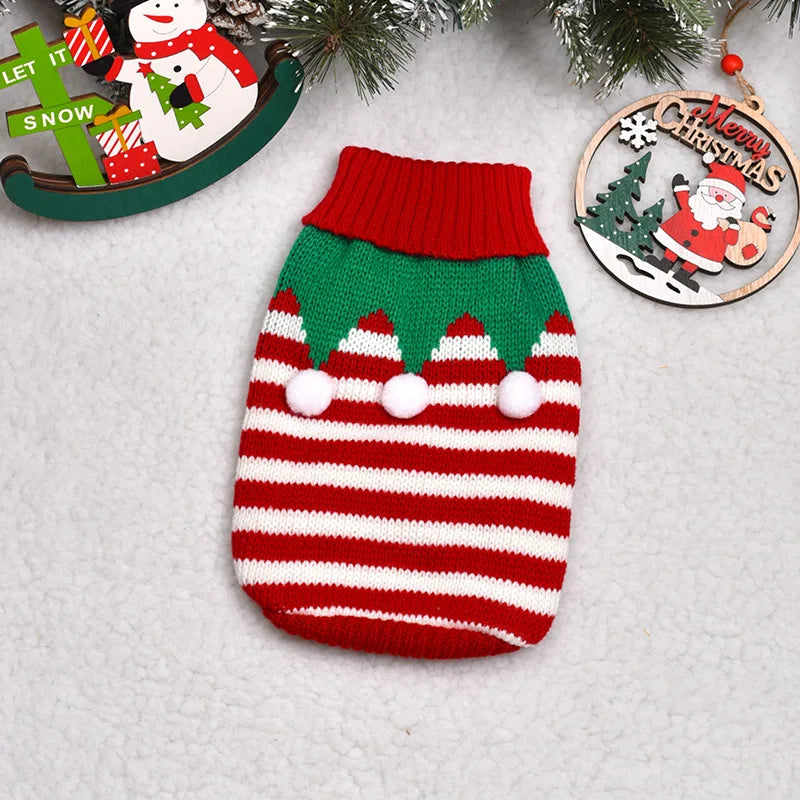 Pet Dog Sweater Winter for Small Medium Dogs Knitted Puppy Cat Chihuahua French Bulldogs Yorkie