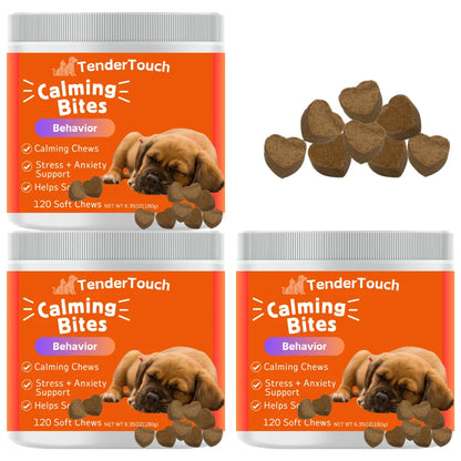 360 Chews - 3 Pack Tender Touch Calming Natural Dog Anxiety  for Everyday Stress