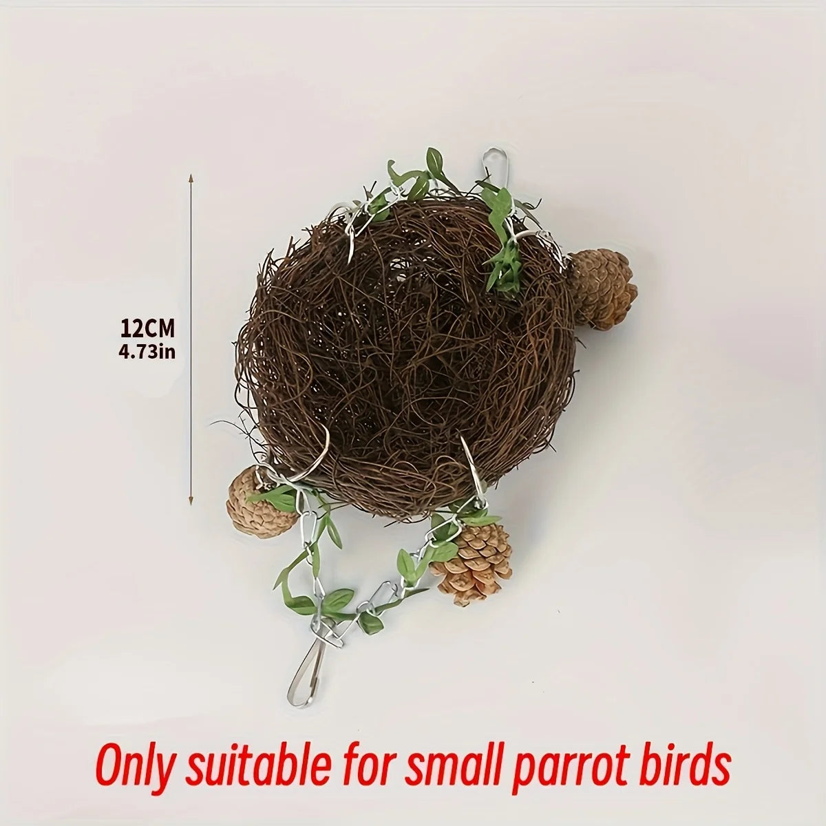 Natural rattan bird cradle