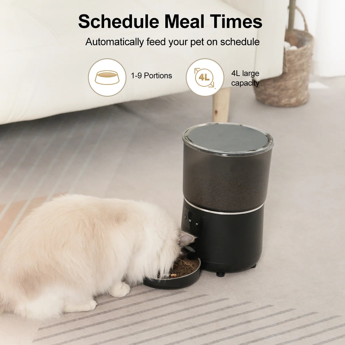 NPET Automatic Feeder Meals Portions Suitable for Cats Dogs