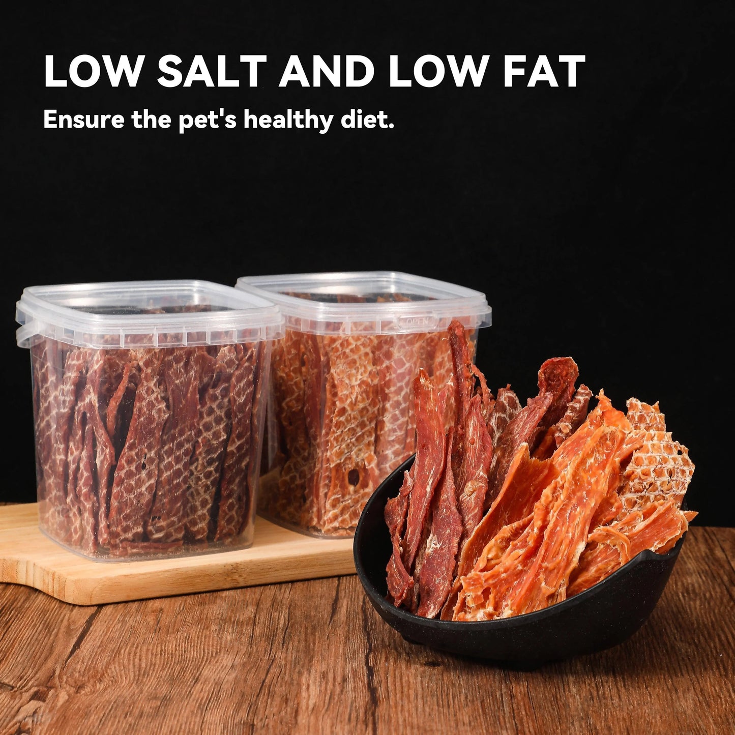 Dog Treats Duck Jerky Pet Snacks - Natural High Protein Meat Dried Strips - Best Chews for Training Small & Large Dogs