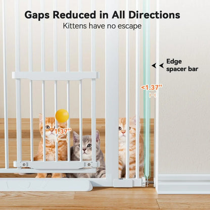 Extra Tall Pet Gate for Cats, Extra Wide Adjustable