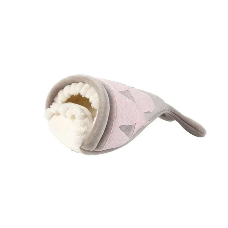 Cute Hamster Nest Guinea Pig Hammock House Plush Big Mouth Fish Shape