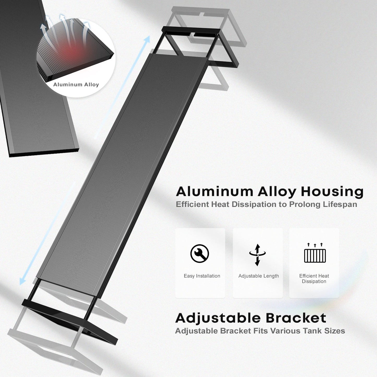 Auto Aquarium LED Light Custom Sunrise/Sunset Colors in Manual