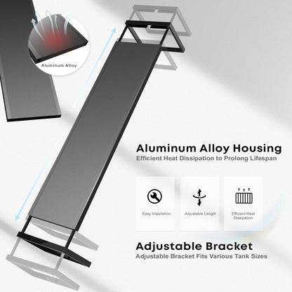 Auto Aquarium LED Light Custom Sunrise/Sunset Colors in Manual