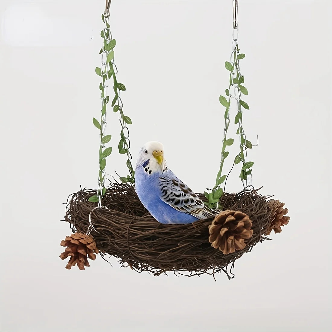 Natural rattan bird cradle
