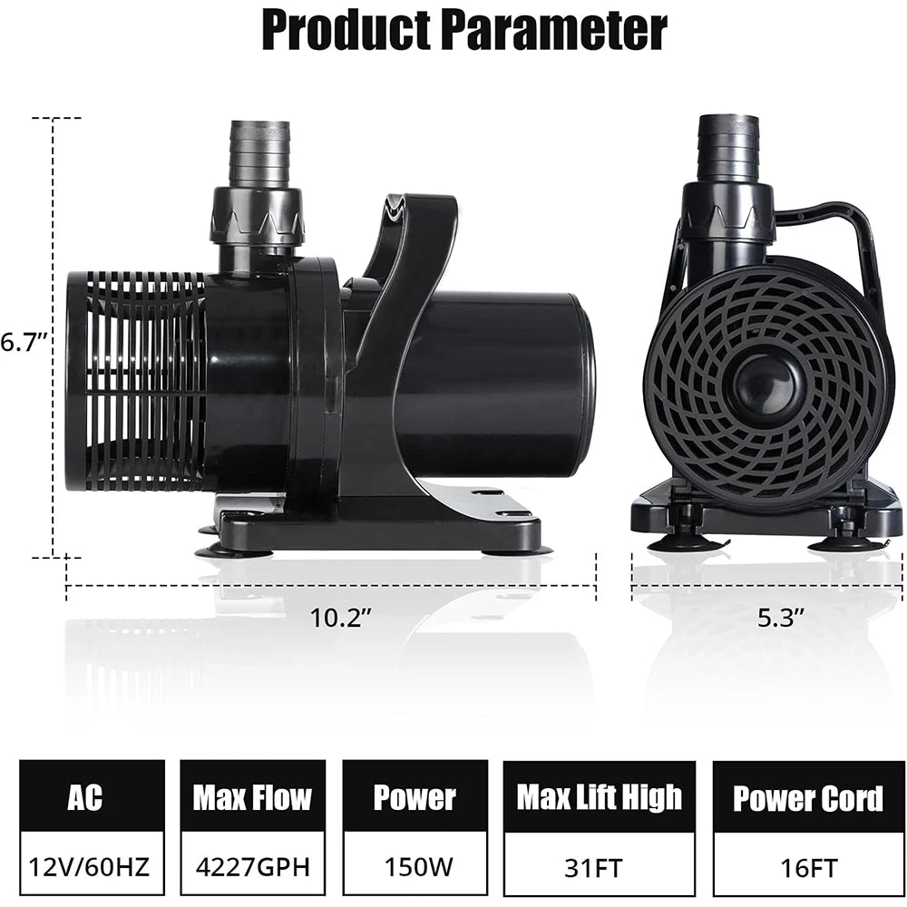 Submersible Water Pump  Hydroponic, Aquarium